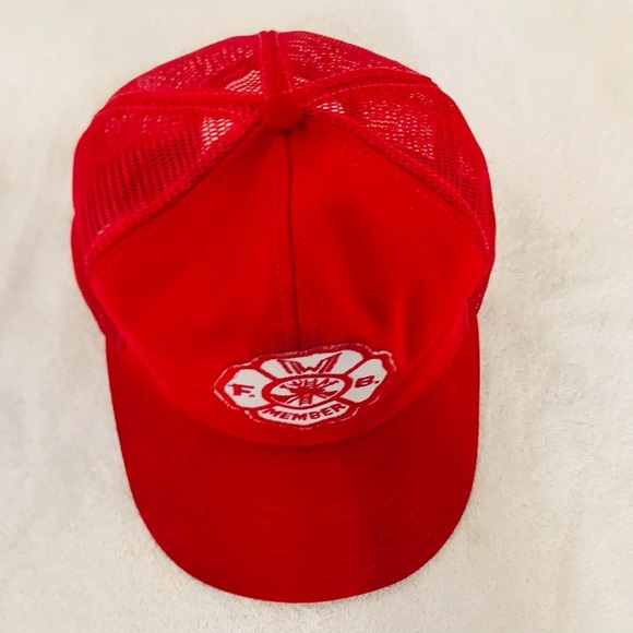 Reynold's Fire Fighter Member Adjustable L-XL Red Ball Cap - Picture 4 of 14